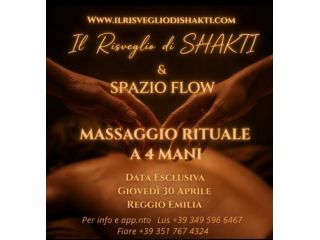 Massaggi - benessere Reggio nell'Emilia - Massaggio rituale a 4 mani Tel:3517674324