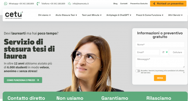 Aiuto tesi di laurea correzione tesi revisione e impaginazione TEAM CETU - Foto 2