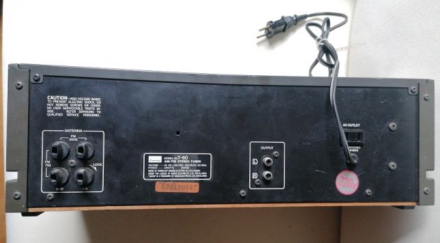 Sansui T-60 sintonizzatore tuner analogico AM-FM stereo nero usato - Foto 2