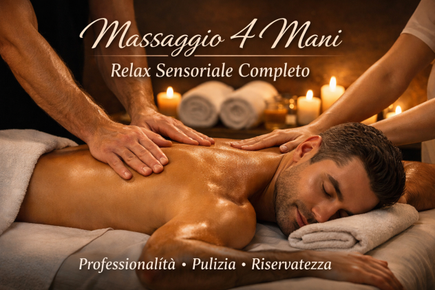 MASSAGGIO OLISTICO due operatori uomo e donna Tel:3514856909