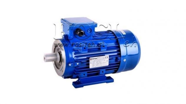 -MOTORE ELETTRICO 900giri 3fasi gambe+flangia-B14