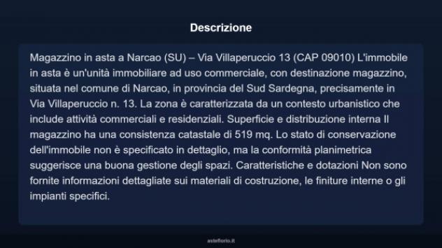 Immobile in asta di 519 m² in vendita a Narcao - Foto 4