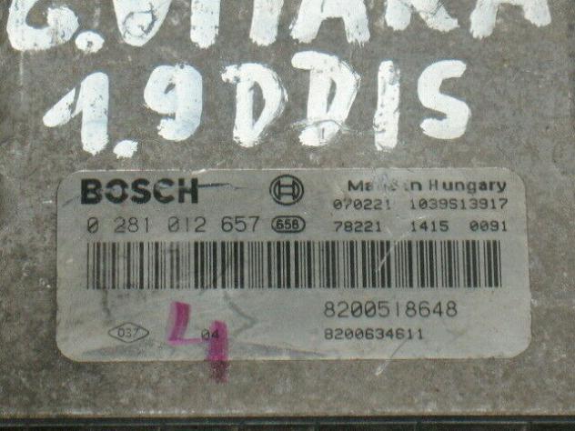 0281012657 ECU SUZUKI VITARA 1.9 8200518648 8200634611 EDC16C3 EDC16C3-10.25 - Foto 2
