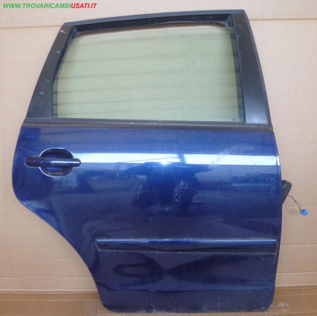 PORTA POST.D. BLU MET. C/ALZ. MAN. E SERR.  Carrozzeria  Lamierati esterni  Porte  Porta post. dx. VOLKSWAGEN - POLO - 01-05-2005 - 01-08-2009