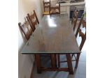 TAVOLO IN LEGNO MASSELLO CON SEDIE