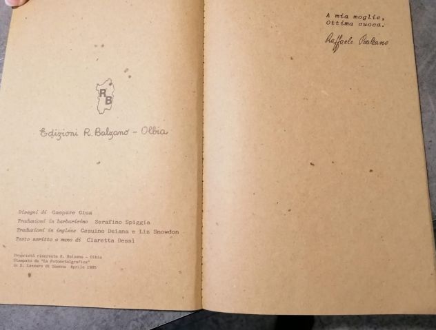 Sardegna a tavola, pubblicato da Edizioni R. Balzano, 1985.con sede a Olbia. - Foto 3