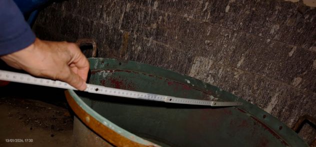 Antico Calderone in Rame Massiccio Ideale per Arredo o Uso - Foto 4