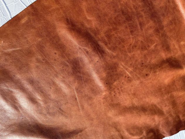 Scampolo pelle a vegetale anilina brandy – SP. 1,5 MM - Foto 8