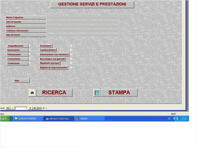 SOFTWARE GESTIONALE "AGENZIA FUNEBRE" SU PEN DRIVE O PER EMAIL Nuovo