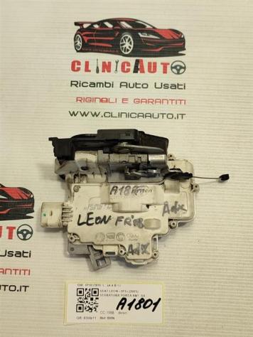 SERRATURA ANTERIORE DESTRA SEAT Leon 2° Serie 1P1837016 (0509) - Foto 3