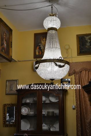 Lampadario 160 cm. stile Impero a mongolfiera - Foto 3