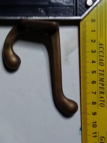 3 vecchi attaccapanni in ottone fine prima metà del 900 - Foto 5