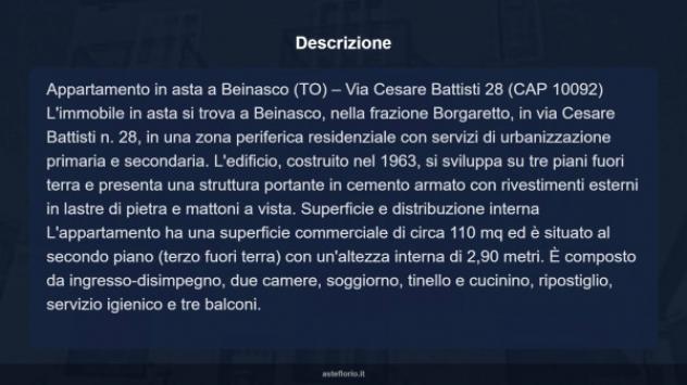 Immobile in asta di 110 m², box auto in vendita a Beinasco - Foto 8