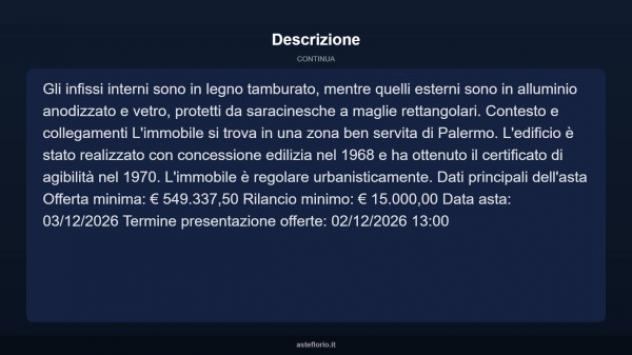 Immobile in asta di 240 m² in vendita a Palermo - Foto 5