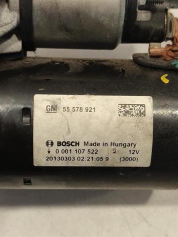 MOTORINO D' AVVIAMENTO OPEL Adam 1° Serie 55578921 0001107522 A12XER benzina 1229 (13) - Foto 2