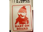 adesivo baby on board colori a scelta come in foto