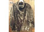 Pelliccia montone vintage con bottoni in ambra