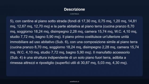 Immobile in asta di 191 m² con più di 5 locali in vendita a Foligno - Foto 16