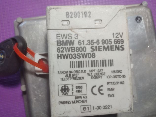 KIT CENTRALINA MOTORE BMW SERIE 5 E39, 3.0 DIESEL, CODICE : 0281010314 BOSCH 02 - Foto 6