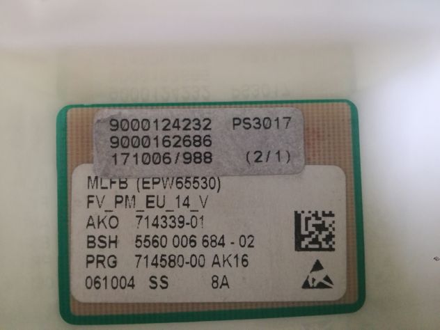 Scheda elettronica per lavatrice BOSCH - Foto 3