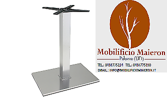 Basi Tavolo Acciaio Arredamento Bar Ristorante Pub  Cod4110 120 Nuove NOn Usate