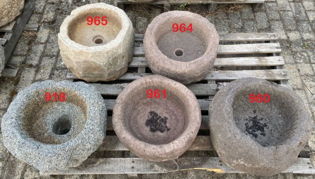 Antica vasca lavabo rustica in pietra granito 2 - Foto 5