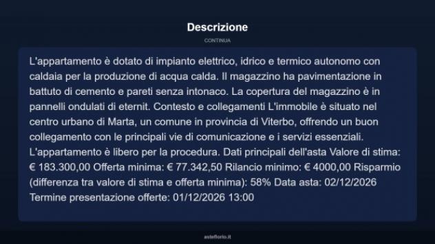 Immobile in asta di 157 m² in vendita a Marta - Foto 14