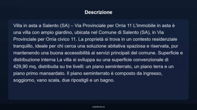 Immobile in asta di 429 m² con più di 5 locali e box auto in vendita a Salento - Foto 3