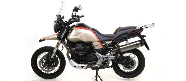 Terminale di scarico per Moto Guzzi V85 tt Arrow Indy race Akrapovic Slip on - Foto 2
