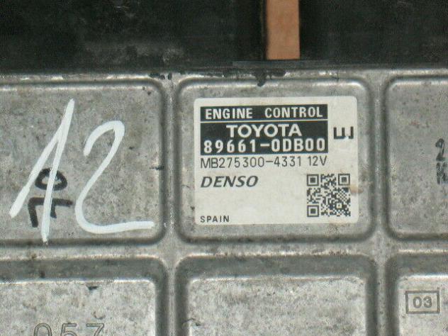 896610DB00 ECU TOYOTA YARIS ANNO 2006-2011 89661-0DB00 MB275300-4332 - Foto 2