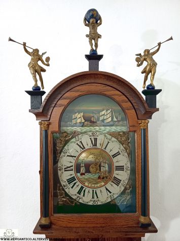 176300 Antico orologio a pendolo olandese H=140 cm. - Foto 9