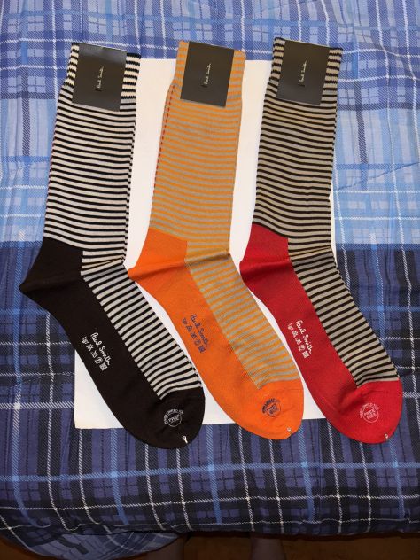 3 PAIA CALZE NUOVE DA UOMO FIRMATE ORIGINALI”PAUL SMITH”MADE IN ITALY - Foto 3
