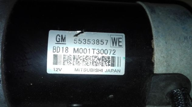 Motorino avviamento Opel Astra J 2.0 CDTI del 2011 (55353857) - Foto 4