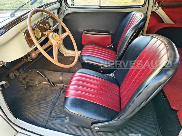 Fiat Topolino C 1952 | GRIGIO CHIARO INTERNI NERI E ROSSI TARGHE NERE ORIGINALI - Foto 6