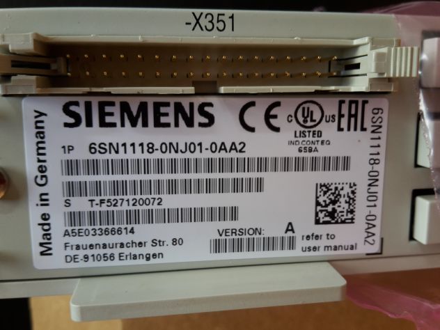6SN1118-0NJ01-0AA2 SIEMENS SIMODRIVE 611 U HRS2 1-AXIS CONTROL LOOP - Foto 2