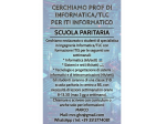 PROF DI INFORMATICA/TLC PER ITI INFORMATICO