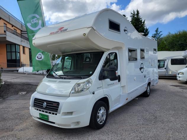 CAMPER ROLLER TEAM DUCATO MANSARDATO 6 POSTI GARAGE CLIMATIZZATORE GENERALI USATO - Foto 2