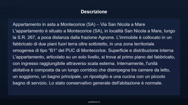 Immobile in asta di 97 m² con più di 5 locali in vendita a Montecorice - Foto 7