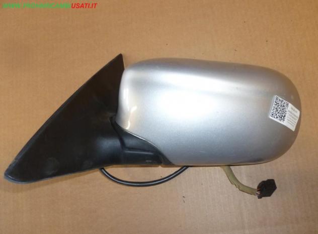 RETROVISORE EST.S.(senza calotta e cristallo, ripiegabile elettricamente, fino al 02/2002) ARGENTO 6 FILI  Vetri e Retrovisori  Cristalli  Retrovisori