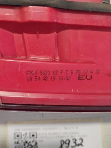 STOP POSTERIORE DESTRO INTEGRATO NEL PORTELLO ALFA ROMEO 159 Berlina Serie (939_) F939562302 F9395623 (0511) - Foto 5