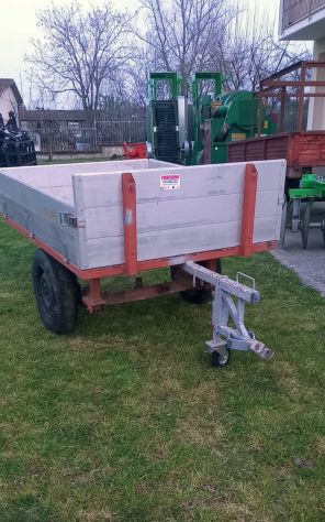 Carrello Trainato Per Motozappa Motocoltivatore O Trattore Usato - Foto 2