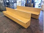 panche modulari con schienale usate