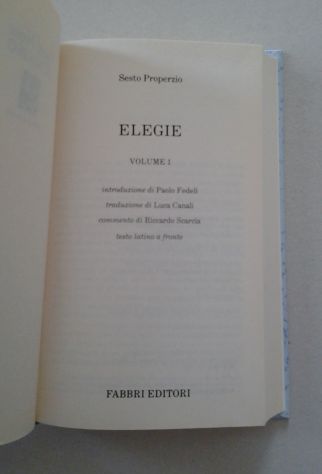 PROPERZIO - Elegie Vol. 1 & 2 - Foto 3