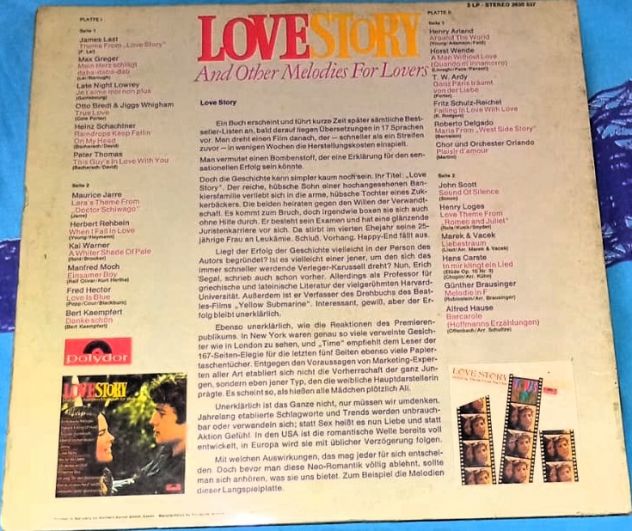 Vinile 33 giri Various Love story and other melodies for lovers - Foto 7