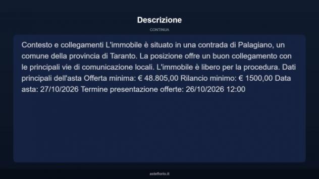 Immobile in asta di 608 m² in vendita a Palagiano - Foto 4