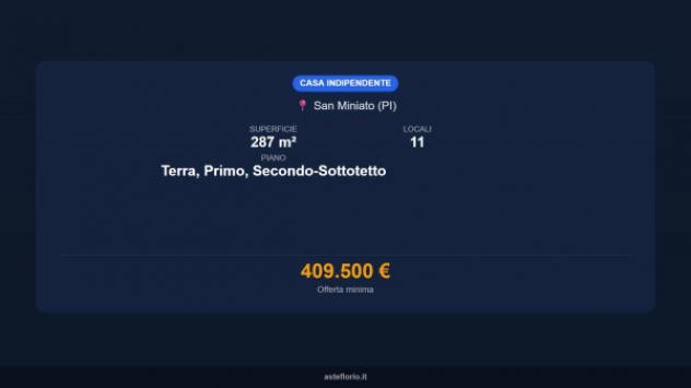 Immobile in asta di 287 m² con più di 5 locali in vendita a San Miniato - Foto 15