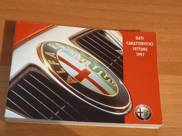 Dati caratteristici vetture 1997 alfa romeo