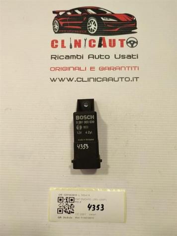 RELÈ FIAT Ducato 5° Serie 0281003039 F1AE0481D diesel 2287 (0614)