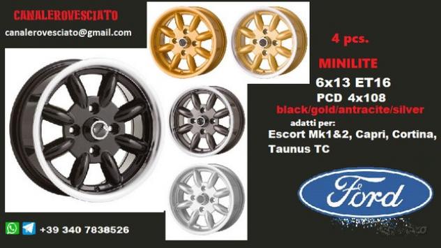 Minilite 6x13 et16 4x108 FORD CITROEN PEUGEOT SAAB