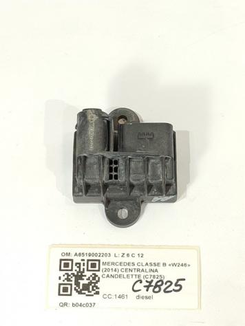 CENTRALINA CANDELETTE MERCEDES Classe B W246 2° Serie A6519002203 K9K diesel 1461 (12)